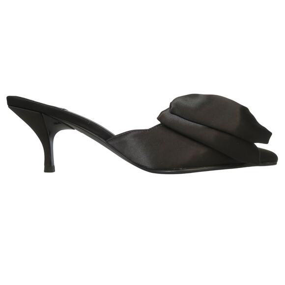 Jeffrey Campbell Dark Satin Bow Heels - Picture 3 of 10